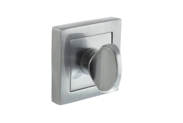 Kansas Satin Chrome - Handle Pack - Bathroom Lock