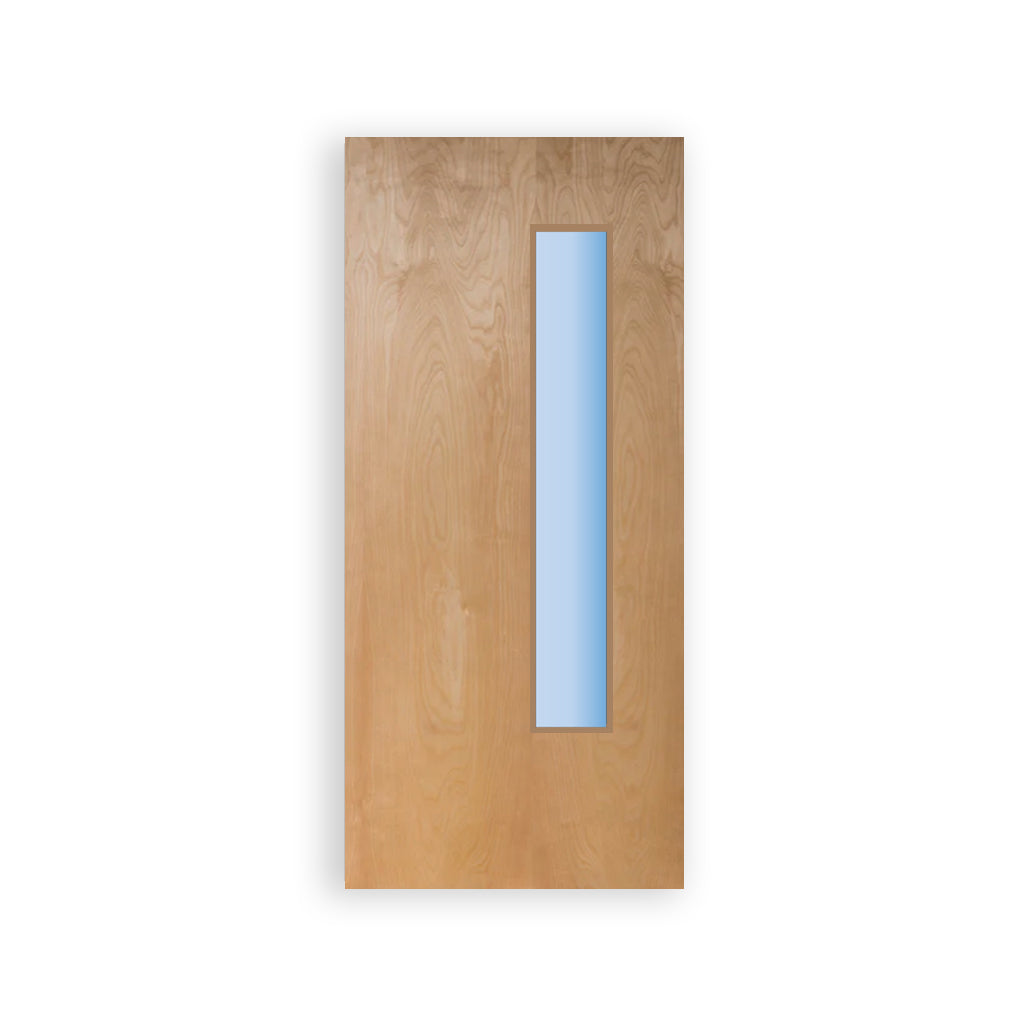 Glazed Vision Panel FD30 Fire - Flush Birch Veneer