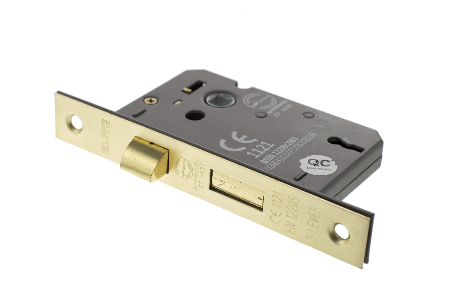 Atlantic - 3 Lever Key Sashlock - 3" Satin Brass