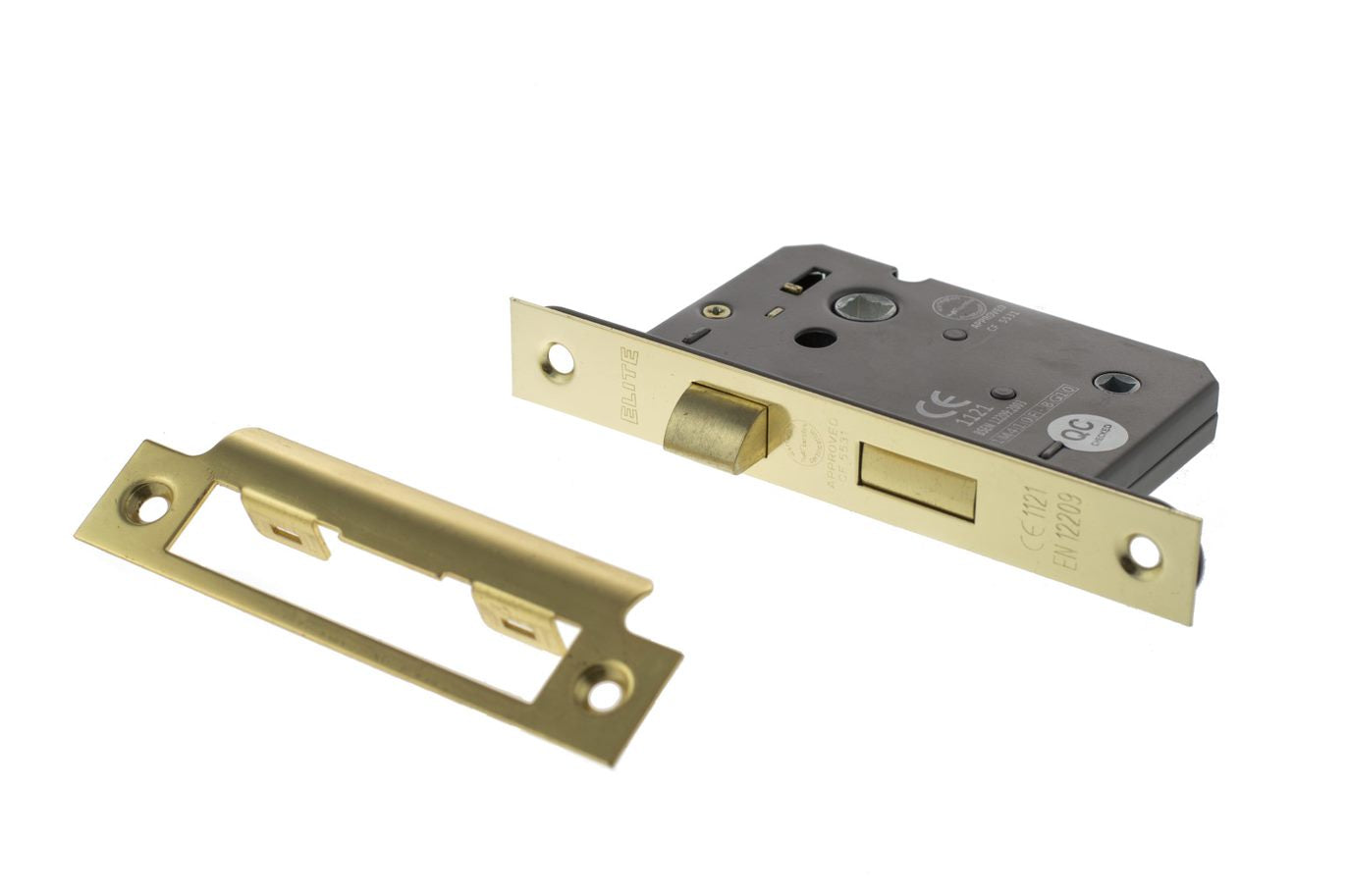 Atlantic - Bathroom Lock - 3" Polished Brass