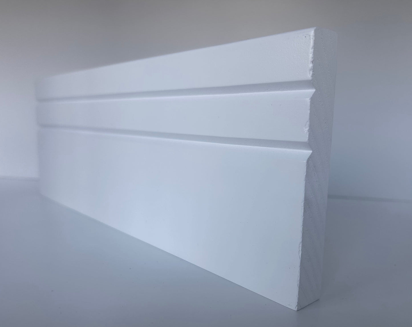 Bullnose Double V Groove - Primed MDF Skirting/Architrave