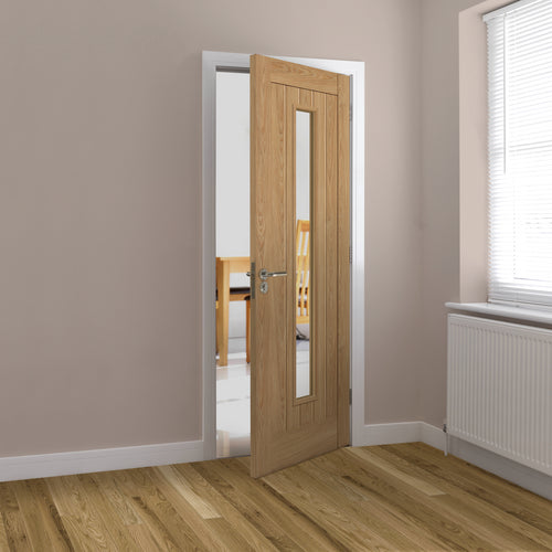 Hudson Oak Glazed Laminate Internal Door