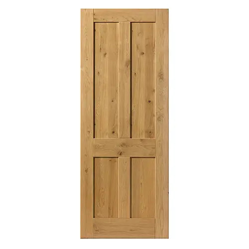 Rustic Oak 4 Panel Internal Door