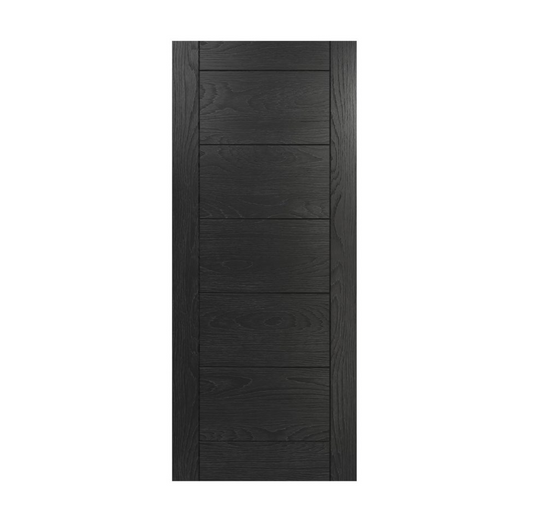 Seville Brushed Black Prefinished Door