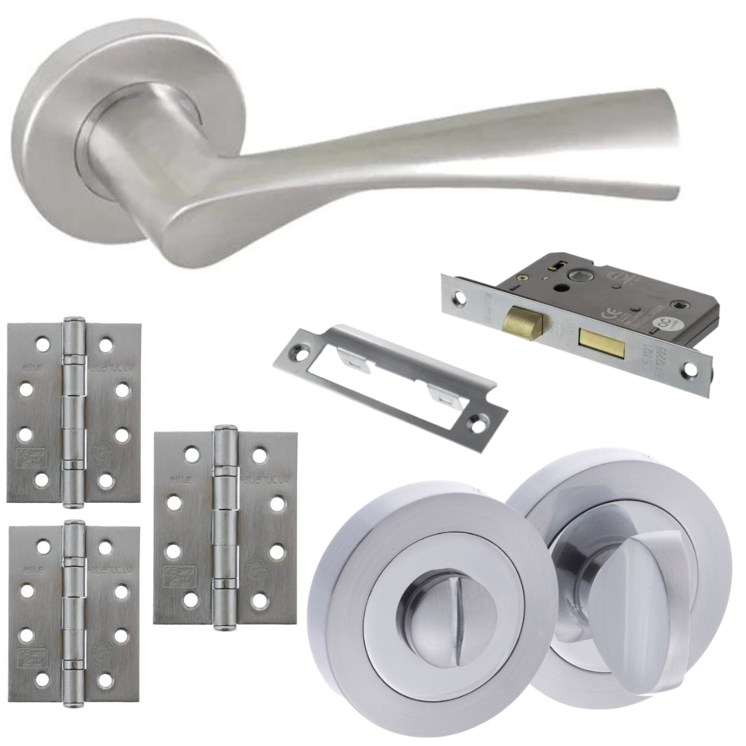 CH900 Handle Pack - Satin Chrome - Bathroom Lock